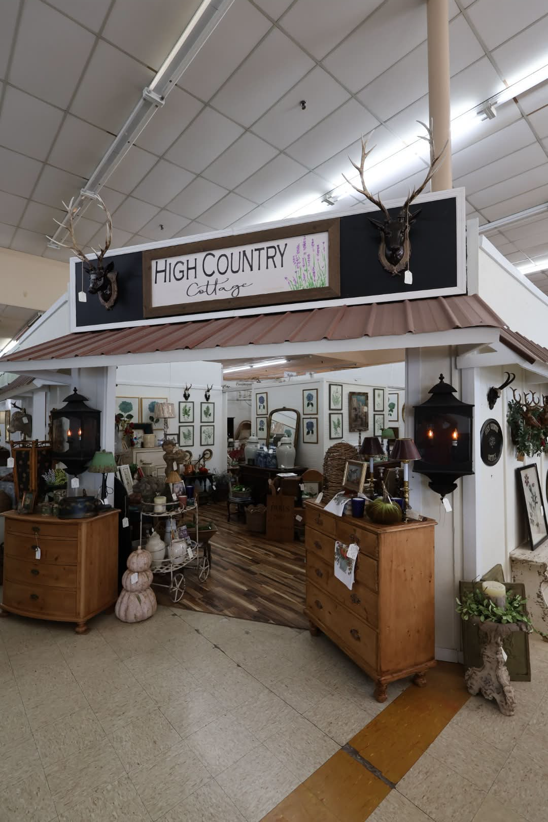 Warm curated shopping space